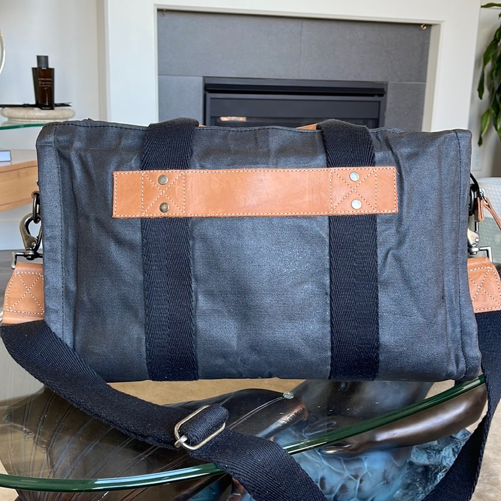 Will Leather Goods Canvas and Leather Travel Duffle Bag